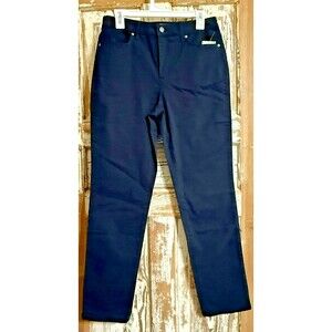 Gloria Vanderbilt Amanda 2.0 Classic Rise Stretch Slim Leg Jean - Black - 8 Ave